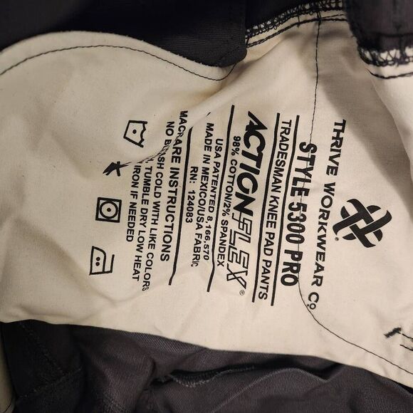 Thrive Workwear Pants Mens 36X32 Dillon Pro Utility Cargo Knee Pad Work Pants Ca - Picture 4 of 5